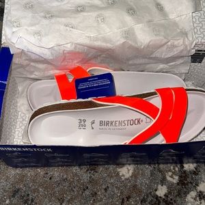 COPY - Birkenstock neon orange sandals
